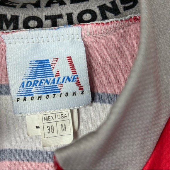 Adrenaline Men’s Red and Gray Cycling Jersey with 'R' Logo Size M - Picture 4 of 11